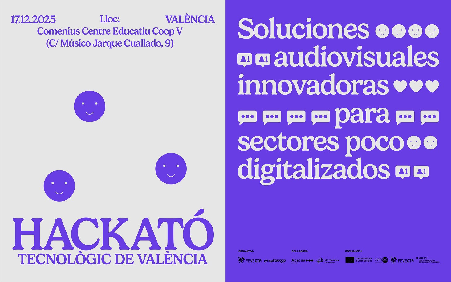 Nueva edición de los Hackatones para emprender en cooperativa del proyecto Inspiracoop de FEVECTA